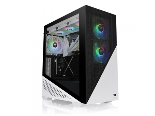 Thermaltake Divider 370 Tempered Glass ARGB Mid Tower Case Snow Edition MODEL : CA-1S4-00M6WN-00