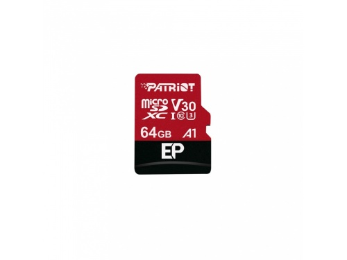 PATRIOT EP SERIES 64GB Micro SD / SD SDXC - CLASS 10 - 4K - Extreme Performance MODEL : PEF64GEP31MCX
