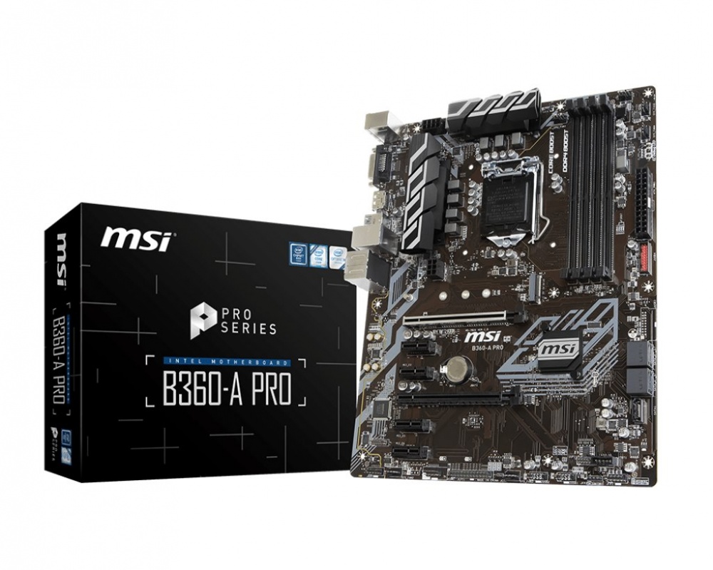 switch network usb with M Motherboard  MSI B360 A USB PRO  3.1  DDR4  B360  Intel