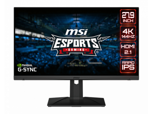 MSI 28in UHD 144Hz IPS G-Sync Flat Flat Gaming Monitor (MAG OPTIX MAG281URF)-Ex Display