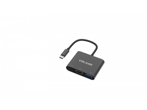 VOLANS USB-C to 4K HDMI / USB 3.0 / USB-C Adapter - VL-UCH3C 