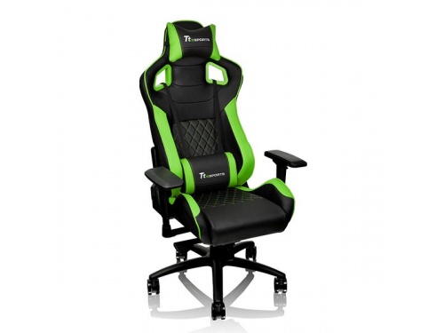 THERMALTAKE GTF 100 Black and Green Gaming Chair FIT Series GC-GTF-BGMFDL-01