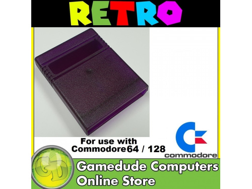 Blank C64 cartridge CLEAR PINK  Colour Code (22)