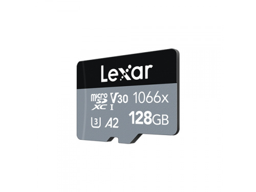 Lexar LMS1066128G-BNANG, Professional 1066X MicroSDXC, 128GB, UHS-I, Read Speed: Up to 160MB/s, Write Speed: Up to 120MB/s  MODEL : LMS1066128G-BNANG