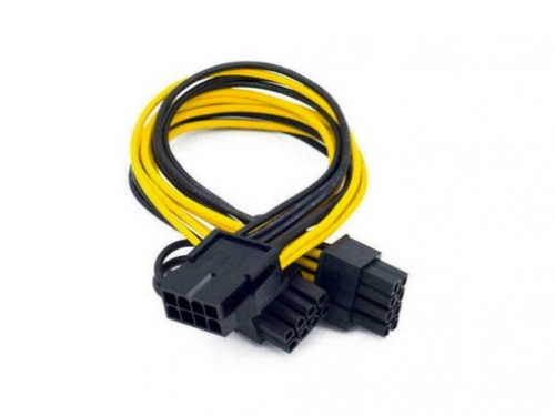 PCIE 8pin FEMALE   to   2x 6+2pin (8pin) PCIe MALE cable