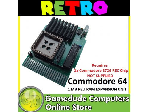Commodore 64 1 MB REU RAM EXPANSION UNIT - 1MB 1750/1764 CLONE