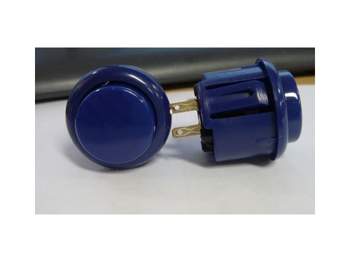 Generic 24mm pushbutton - BLUE SNAP IN includes built in microswitch