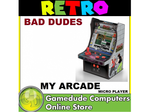 My Arcade Retro Bad Dudes Micro Player Full color 2.75 screen - Power by USB or 4x AA Batteries ITEM #: DGUNL-3214 (845620032143)