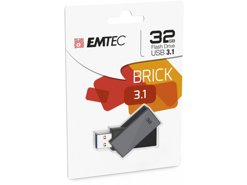 EMTEC 32gb USB3.1 Flash Drive &quot;BRICK&quot; Model: ECMMD32GC353