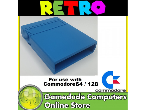 Blank C64 cartridge LIGHT BLUE Colour Code (14) 