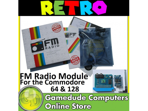 Commodore 64/128 FM Radio Module AudioEx 2.0, GEOS App &amp; C128 Support - updated 2022 New Build &amp; Latest Software.