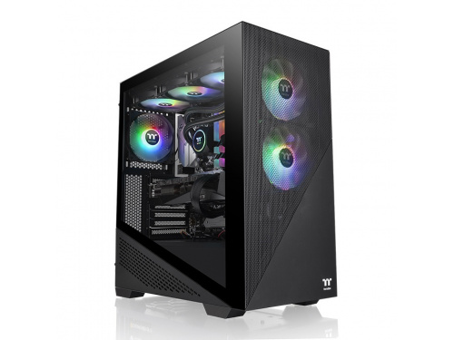Thermaltake Divider 370 Tempered Glass ARGB Mid Tower Case Black Edition MODEL : CA-1S4-00M1WN-00