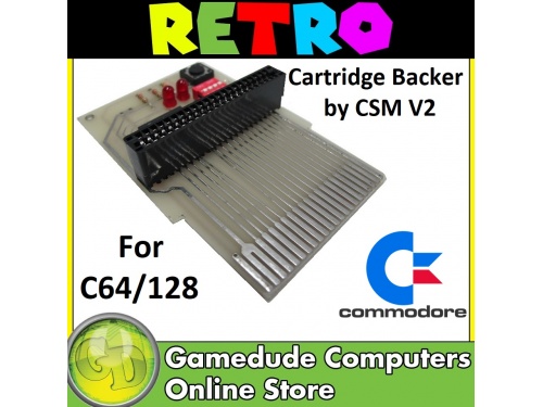 Cartridge Backer by CSM V2 for Commodore 64/128
