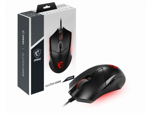 MSI CLUTCH GM08 Gaming Mouse MODEL: CLUTCH GM08 GAMING MOUSE 3200dpi 