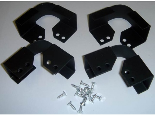 Table Top Glass Clips SET of 4 Supports maximum material thickness of 28mm
