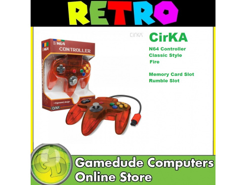 CirKA N64 Controller Classic Style FIRE MODEL : M05786-FI (813048014492) 