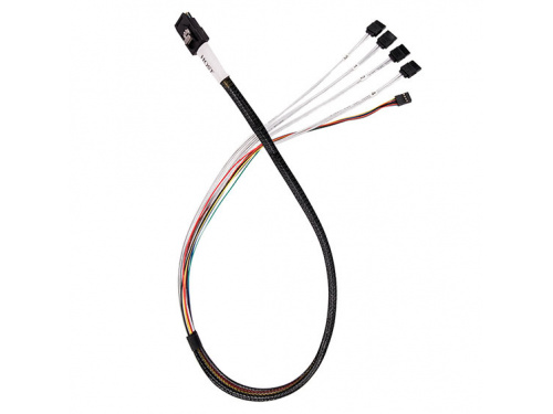 SilverStone CPS03 50cm Mini SFF-8087 to SAS/SATA With Sideband Cable Model: SST-CPS03