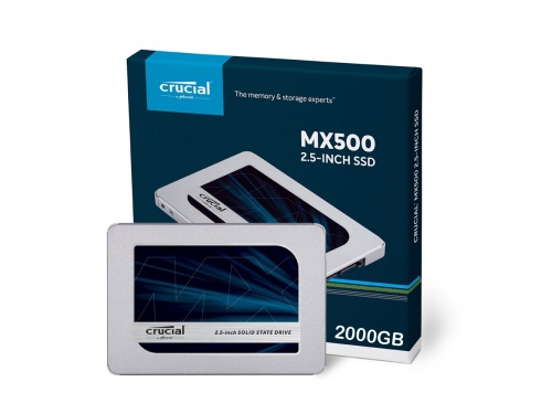 CRUCIAL MX500 2TB 2.5inch SSD 560MBps Read 510MBps Write MODEL: CT2000MX500SSD1