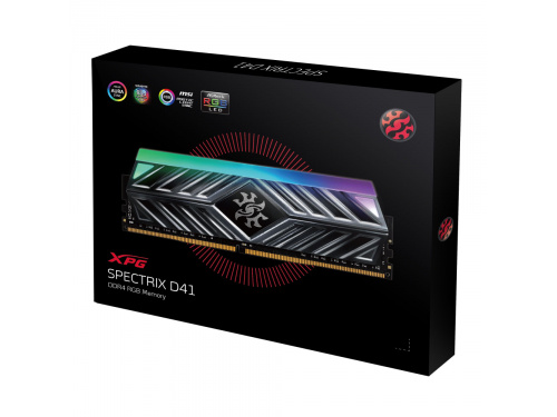 ADATA XPG 16gb Kit (2x8gb) 3600Mhz SPECTRIX D41 - RGB - GAMING MEMORY Model: AX4U36008G18I-DT41
