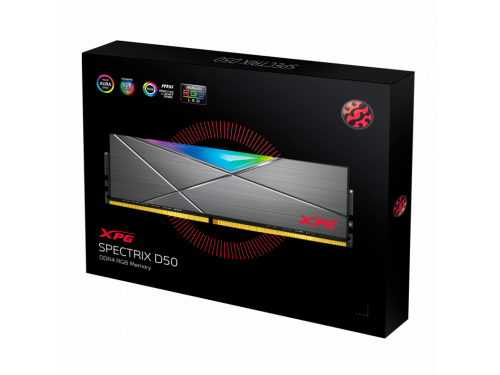 ADATA XPG 16gb Kit (2x8gb) 3200Mhz SPECTRIX D50 - RGB - GAMING MEMORY Model: AX4U320038G16A-DT50