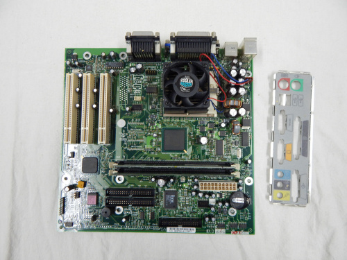 Compaq Motherboard (Socket370) + INTEL Celeron 566 + 128mb RAM (2x 64mb) + Cooler