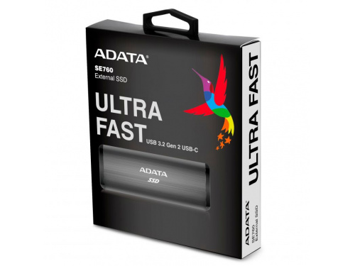 ADATA 256gb USB TYPE-C Ext Storage USB 3.2 Gen2 MODEL : ASE760-256GU32G2-CTI  (TITANIUM)