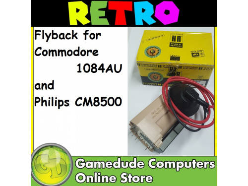 Flyback for Commodore 1084AU / Philips CM8500 --  Also P/Nos 4822 1401 0275, 4812 1401 0275, 4822 3103 1892,AT2076/367 7 pins plus focus/screen earth.