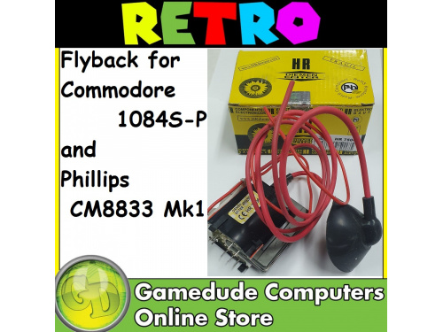 Flyback for Commodore 1084S-P and Phillips CM8833 Mk1/ CM8500 CM8502 CM8801 CM8802 --  Also P/Nos 4822 1401 0349, AT2079/30101 and AT2079/30102 *8 pins plus focus/screen earth.
