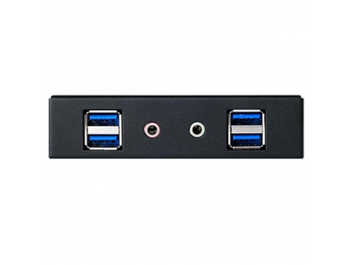 SilverStone SST-FP32B-E USB 3.0/Audio Front Panel 3.5&quot; Bay - 4x USB 3.0 Ports - BLACK