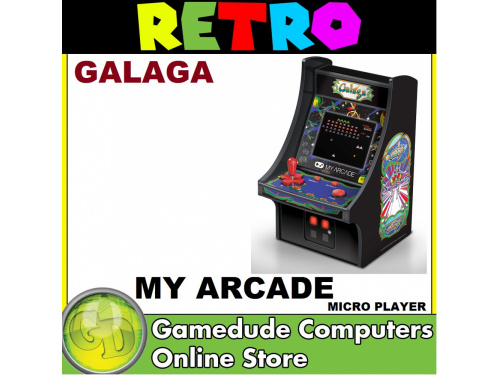 My Arcade Retro Galaga Micro Player Full color 2.75 screen - Power by USB or 4x AA Batteries ITEM #: DGUNL-3222 (845620032228)
