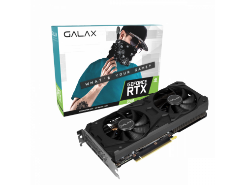 GALAX GeForce RTX 3060 1 Click OC PCI-E 12GB/GDDR6 256BIT W/HDMI/DP*3/Cooling Fan - 36NOL7MD1VOC