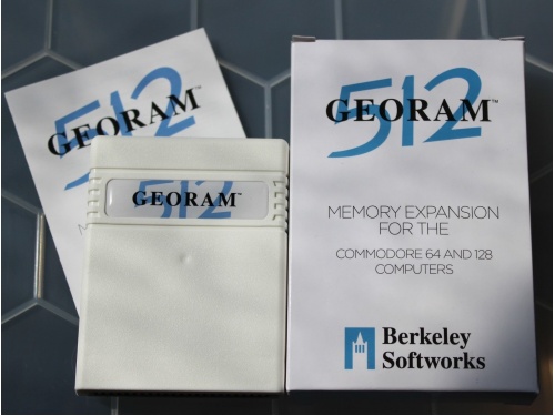 GEORAM 512 RAM Expansion Unit by Berkeley Softworks for Commodore 64 &amp; 128