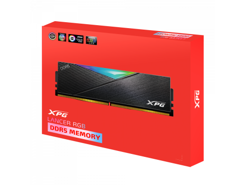 ADATA 32GB DDR5 KIT (2*16GB) XPG LANCER RGB DDR5 6000MHz 1.35v BLACK MODEL : AX5U6000C4016G-DCLARBK