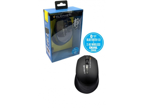 Elephant  Bluetooth + 2.4Ghz Wireless Mouse MODEL : ELE-M525-BLACK