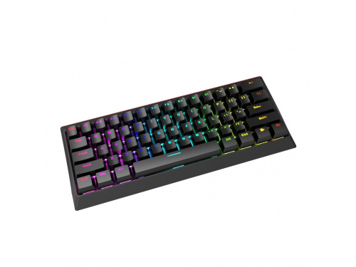 MARVO Scorpion KG962 60% Mechanical Gaming Keyboard - 61 Keys - USB - Water Resistant Raindow Backlight - RED Switch - Anti Ghosting MODEL : KG962EN-R