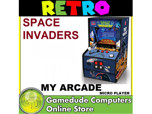 My Arcade Retro Space Invaders Micro Player 2.75 screen - Power by USB or 4x AA Batteries ITEM #: DGUNL-3279 (845620032792) 