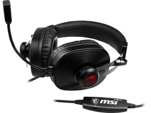 MSI DS500 Gaming Headset BLACK OEM Package On Cable Control - 3.5mm Jack