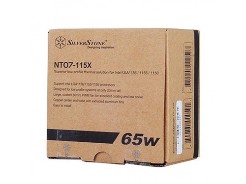 SILVERSTONE NT07-115X Low Profile Cooler - Intel LGA 115X - 65watt - SST-NT07-115X