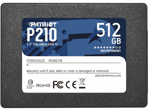 PATRIOT P210 512gb 2.5&quot; 7mm SSD Drive PN: P210S512G25