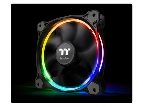THERMALTAKE RIING 12 SYNC 3x Fans 1x Sync Cable Radiator Fan RGB Sync Edition MODEL : CL-F071-PL12SW-A