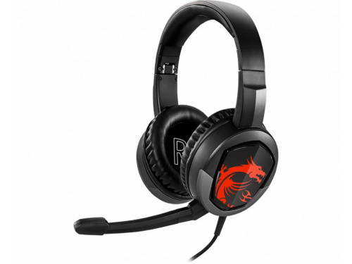 MSI IMMERSE GH30 V2 Gaming Headset Inline control - Black - 3.5mm - Detachable MIC MODEL : IMMERSE GH30 V2
