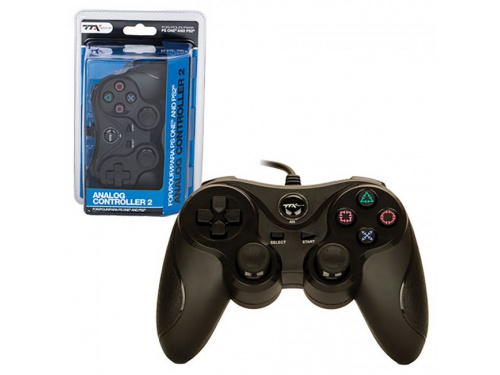 TTX PS1/PS2 Black Wired Analog Controller MODEL : NXP2-508  (849172006508)