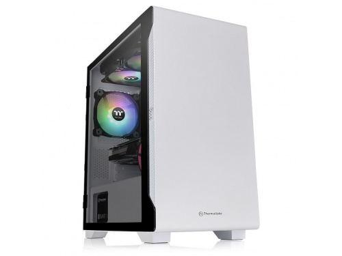 Thermaltake S100 TG Micro Tower SNOW WHITE Tempered Glass Model: CA-1Q9-00S6WN-00