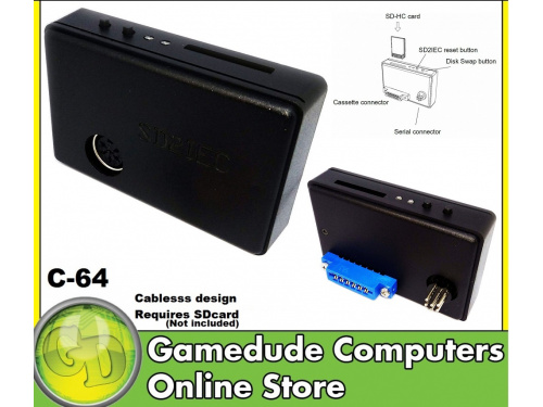 SD2IEC CABLELESS Commodore 64 Floppy Drive Emulator Requires SDcard supplied with atmega1284p