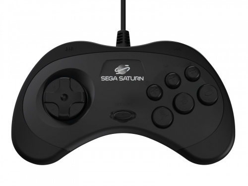 Retro-bit x SEGA Saturn 8-button Arcade Pad - 3m Cable - Black Model: RET00129 (7350002936894)