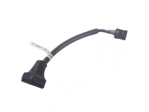 USB 2.0 9Pin (Motherboard) Female to USB 3.0 20Pin (Case Housing) Male Adapter Cable
