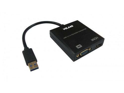 VOLANS USB3.0 to VGA / HDMI COMBO Converter - VL-U3VH