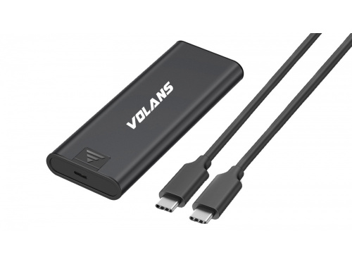 VOLANS VL-UCM2-V Aluminium NVMe PCIe (M Key) M.2 SSD to USB3.1 Gen 2 Type C Enclosure 10Gbps MODEL : VL-UCM2-V