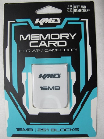 kmd_16mb1s KMD Wii / GameCube Memory Card 251 (16MB) MODEL : KMD-W-1422  (892044001422) - GameDude Computers